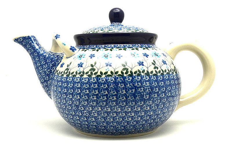 Ceramika Artystyczna Polish Pottery Teapot - 1 3/4 qt. - Georgia Blue 444-2785a (Ceramika Artystyczna)