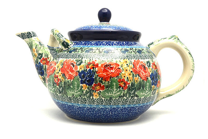 Ceramika Artystyczna Polish Pottery Teapot - 1 3/4 qt. - Unikat Signature - U4400 444-U4400 (Ceramika Artystyczna)