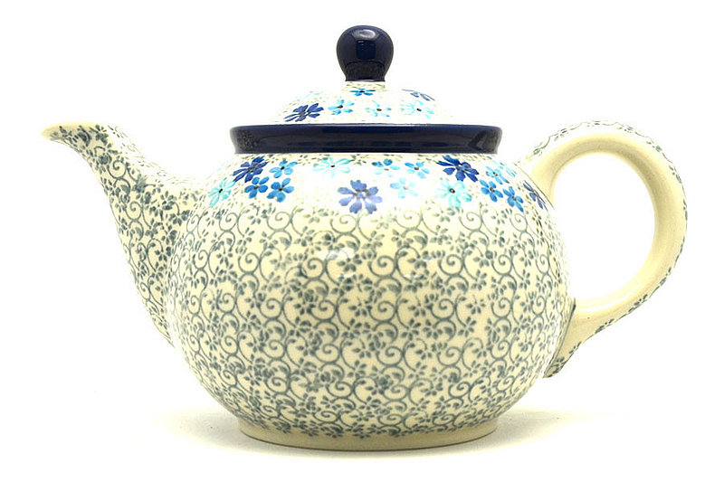 Polish Pottery Teapot - 3/4 qt. - Sea Blossom