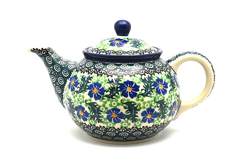 Ceramika Artystyczna Polish Pottery Teapot - 3/4 qt. - Sweet Violet 264-1538a (Ceramika Artystyczna)