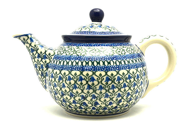Ceramika Artystyczna Polish Pottery Teapot - 3/4 qt. - Tulip Trellis 264-0585a (Ceramika Artystyczna)