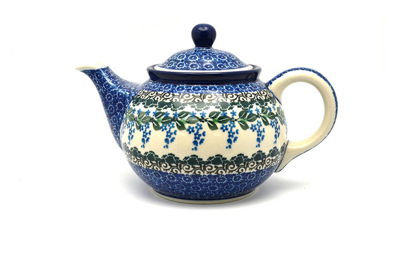 Ceramika Artystyczna Polish Pottery Teapot - 3/4 qt. - Wisteria 264-1473a (Ceramika Artystyczna)