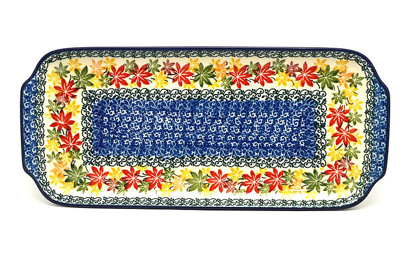 Ceramika Artystyczna Polish Pottery Tray - Appetizer - 12" - Maple Harvest 410-2533a (Ceramika Artystyczna)