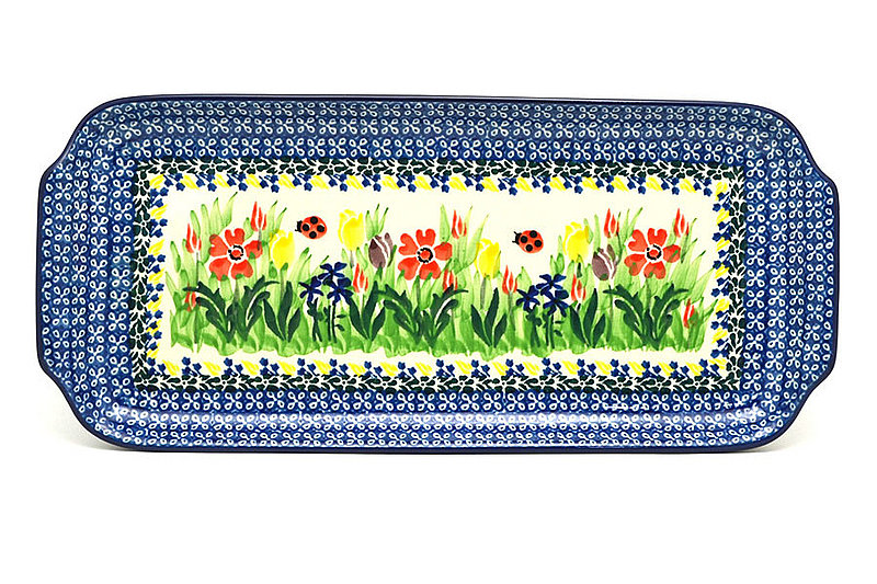 Ceramika Artystyczna Polish Pottery Tray - Appetizer - 12" - Unikat Signature U3787 410-U3787 (Ceramika Artystyczna)