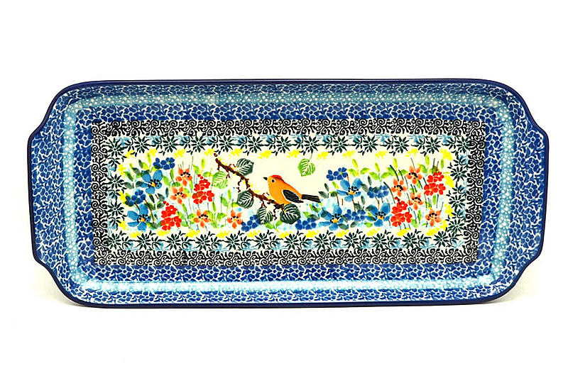 Ceramika Artystyczna Polish Pottery Tray - Appetizer - 12" - Unikat Signature U5098 410-U5098 (Ceramika Artystyczna)