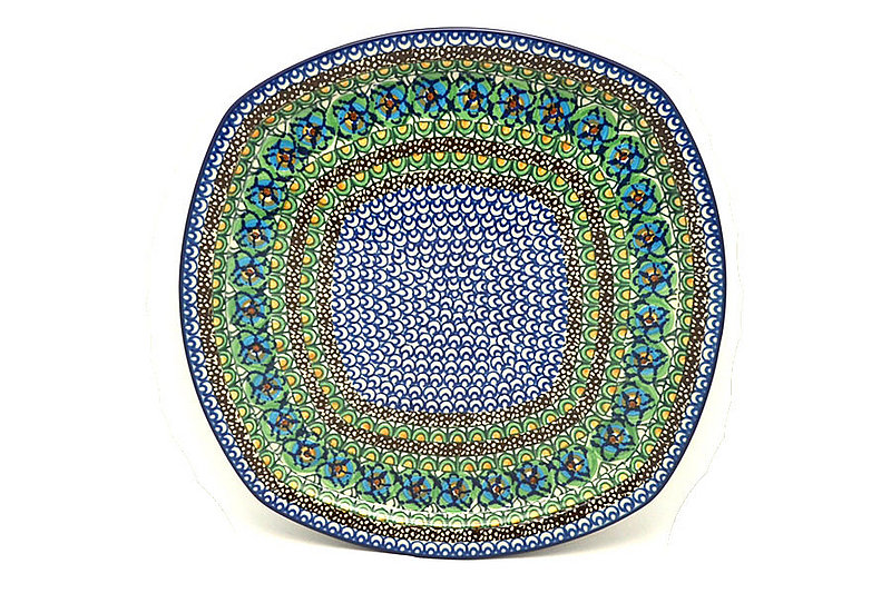 Ceramika Artystyczna Polish Pottery Tray - Rounded Square - Unikat Signature - U151 F83-U0151 (Ceramika Artystyczna)