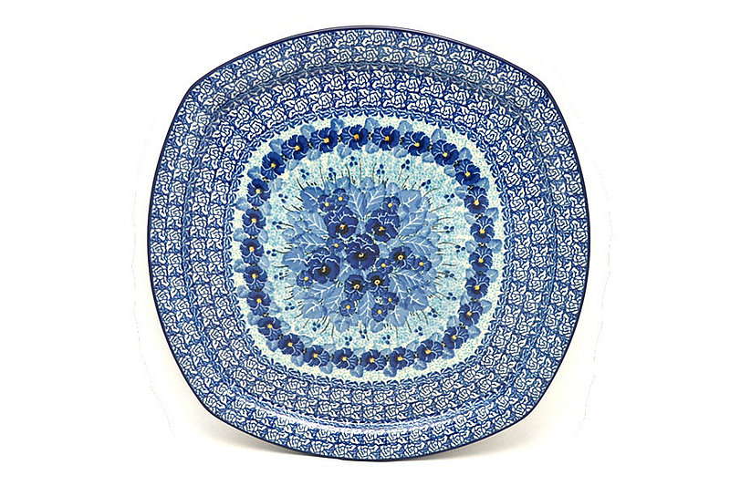 Ceramika Artystyczna Polish Pottery Tray - Rounded Square - Unikat Signature - U3639 F83-U3639 (Ceramika Artystyczna)