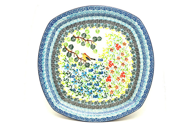 Ceramika Artystyczna Polish Pottery Tray - Rounded Square - Unikat Signature - U5098 F83-U5098 (Ceramika Artystyczna)