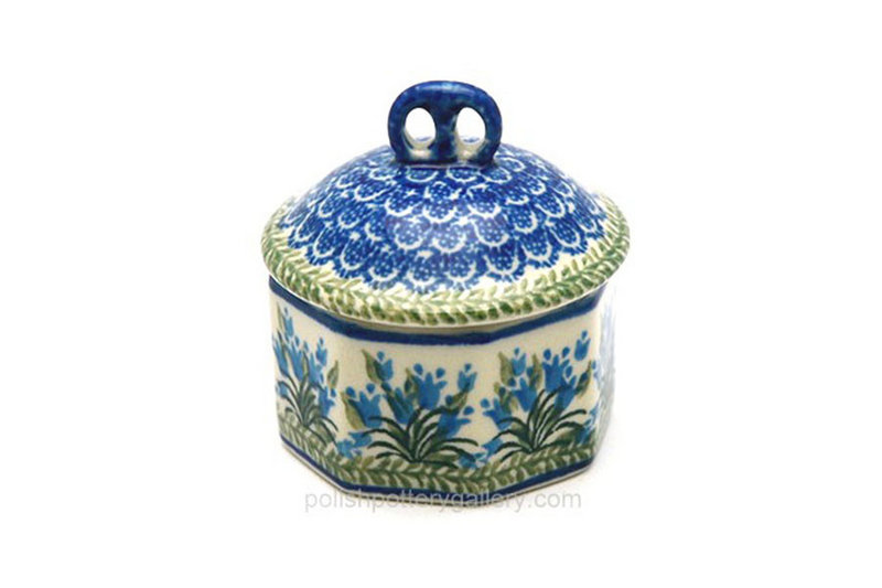 Ceramika Artystyczna Polish Pottery Trinket Box - Blue Bells 110-1432a (Ceramika Artystyczna)