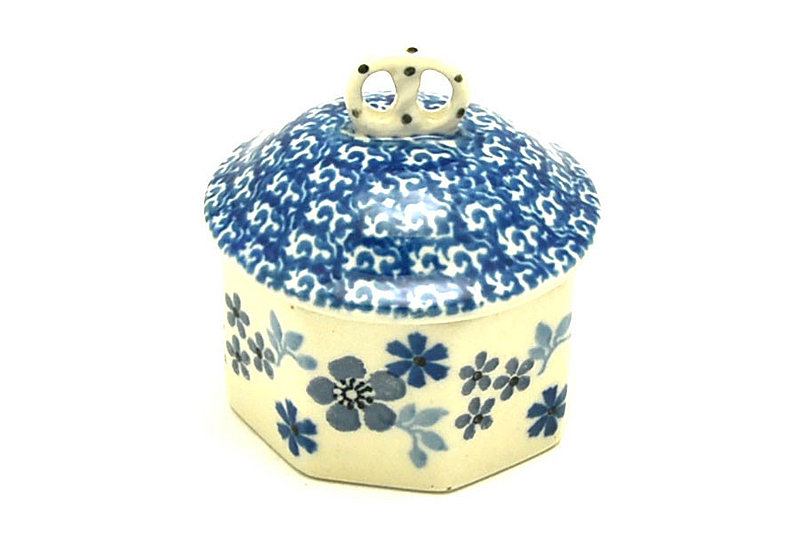 Ceramika Artystyczna Polish Pottery Trinket Box - Blue Horizon 110-2333a (Ceramika Artystyczna)