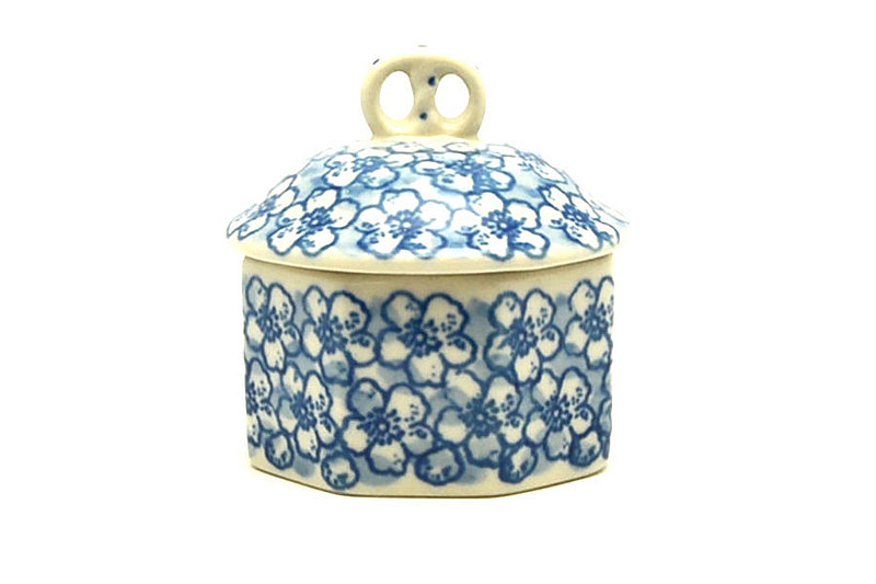 Ceramika Artystyczna Polish Pottery Trinket Box - Daisy Flurry 110-2176a (Ceramika Artystyczna)