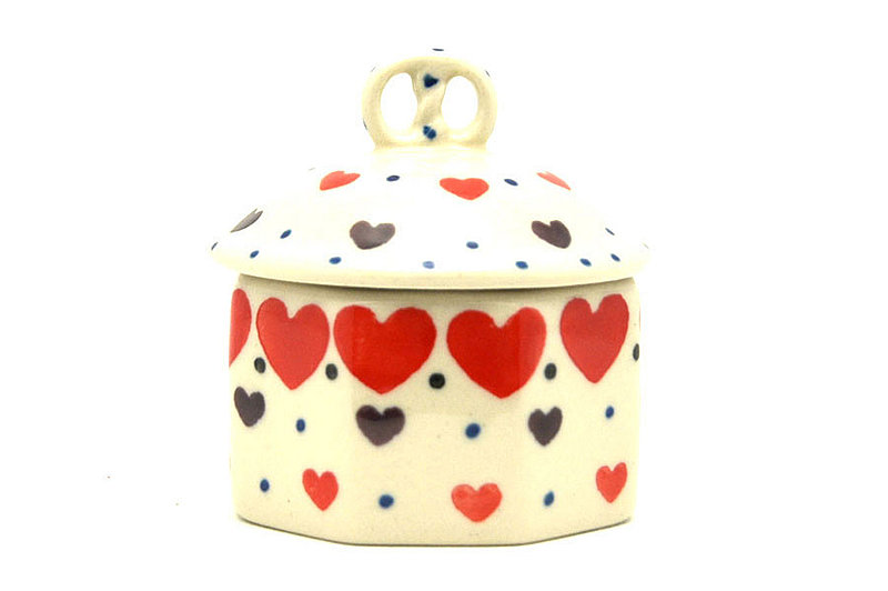 Ceramika Artystyczna Polish Pottery Trinket Box - Love Struck 110-2108a (Ceramika Artystyczna)