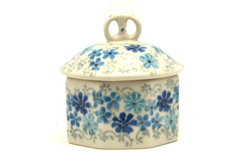 Polish Pottery Trinket Box - Sea Blossom