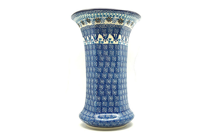 Ceramika Artystyczna Polish Pottery Vase - Large - Blue Yonder 052-2187a (Ceramika Artystyczna)