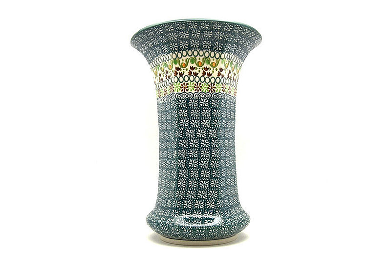 Ceramika Artystyczna Polish Pottery Vase - Large - Mint Chip 052-2195q (Ceramika Artystyczna)