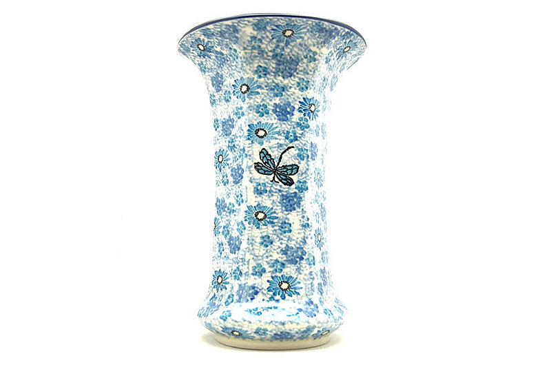 Polish Pottery Vase - Large - Misty Dragonfly