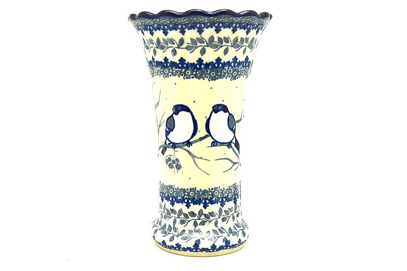 Ceramika Artystyczna Polish Pottery Vase - Medium Fluted - Unikat Signature U4830 050-U4830 (Ceramika Artystyczna)