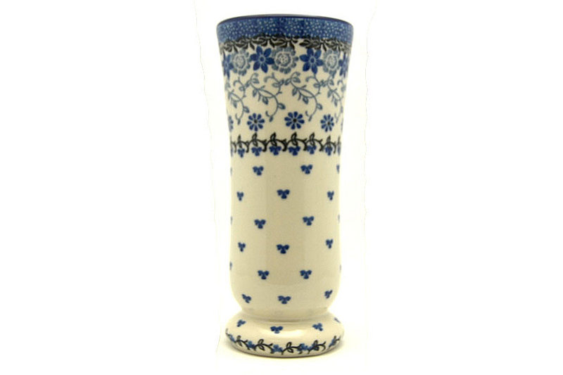 Ceramika Artystyczna Polish Pottery Vase - Medium Narrow - Silver Lace 195-2158a (Ceramika Artystyczna)