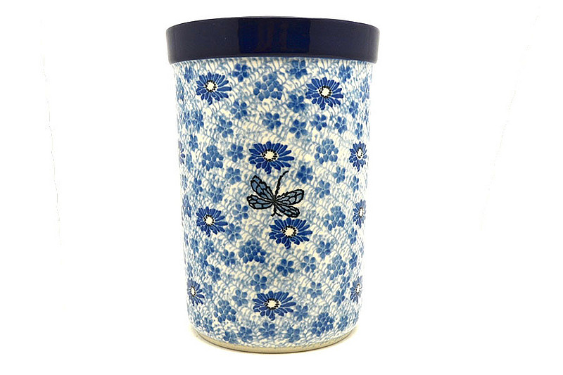 Ceramika Artystyczna Polish Pottery Wine Crock - Blue Sage 169-2999a (Ceramika Artystyczna)