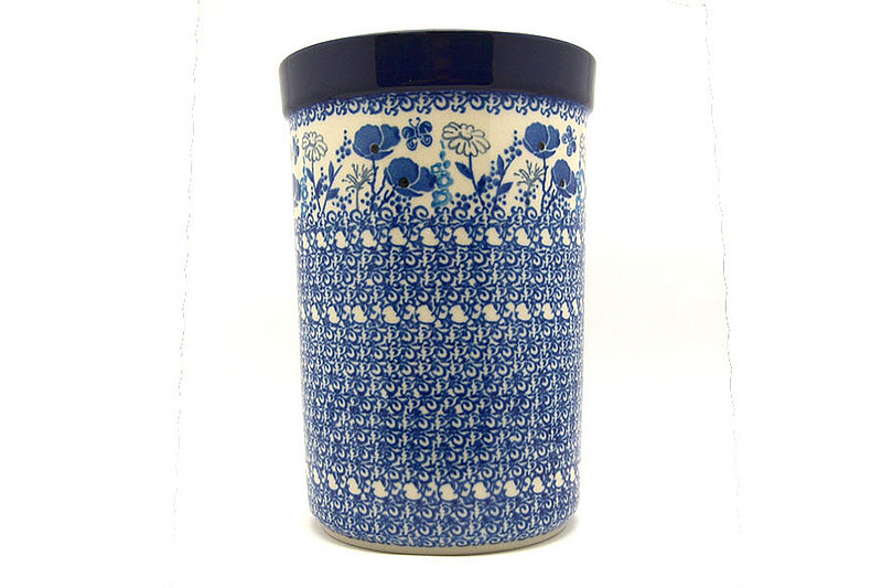 Ceramika Artystyczna Polish Pottery Wine Crock - Evening Poppies 169-2902a (Ceramika Artystyczna)