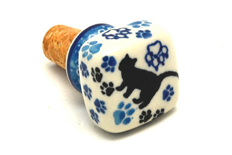 Ceramika Artystyczna Polish Pottery Wine Stopper - Boo Boo Kitty 832-1771a (Ceramika Artystyczna)