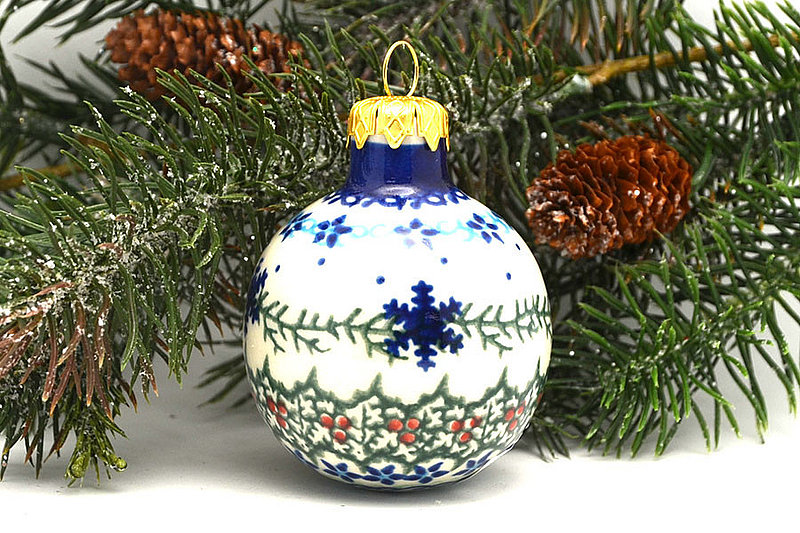Vena Polish Pottery Ornament - Ball - Snowflake Garland V002-VU230 (Vena)