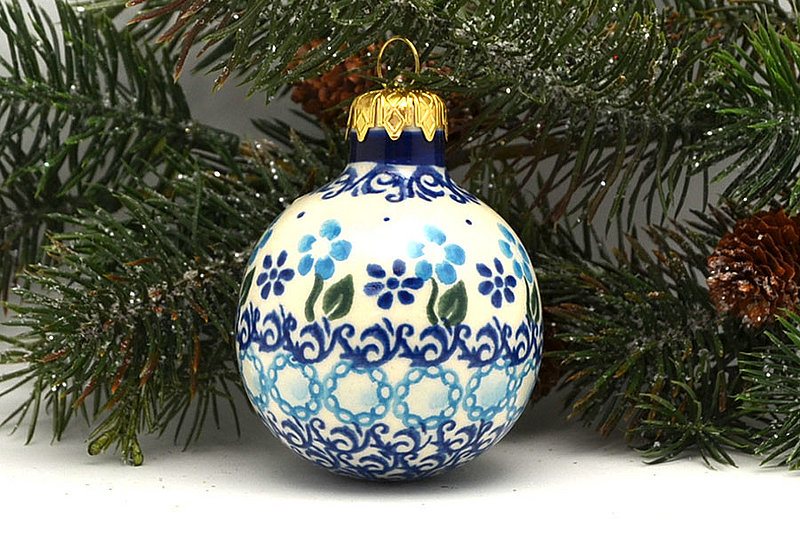 Polish Pottery Ornament - Ball - VC113