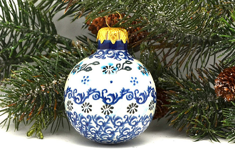 Vena Polish Pottery Ornament - Ball - VC114 V002-VC114 (Vena)