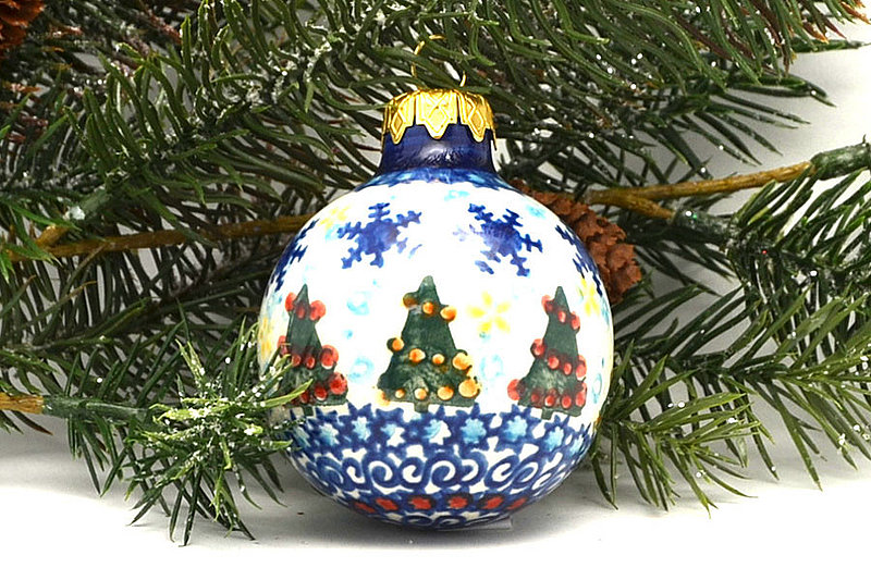 Vena Polish Pottery Ornament - Ball - VU137 V002-VU137 (Vena)
