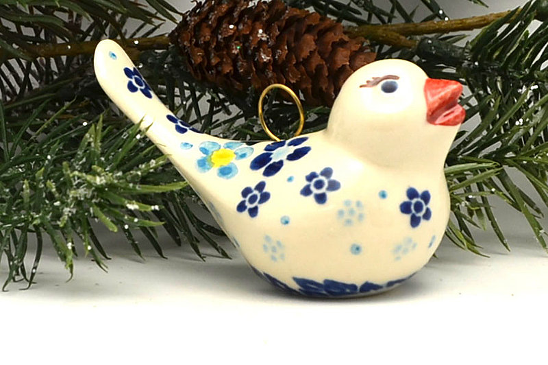 Vena Polish Pottery Ornament - Bird - VB253 V416-VB253 (Vena)