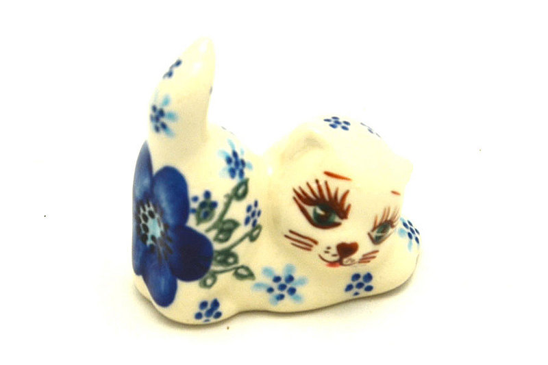 Polish Pottery Ring Holder - Sassy Cat - VC112