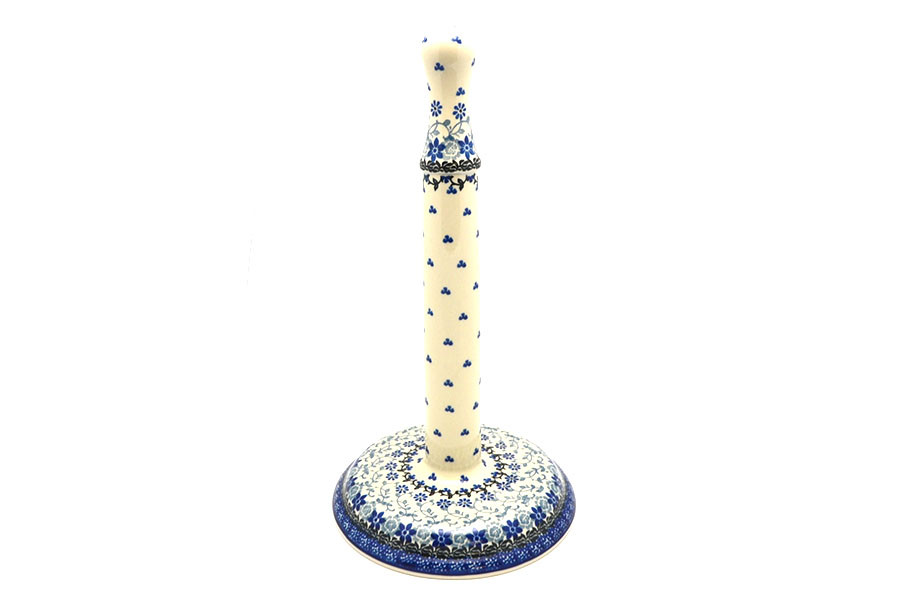 Polish Pottery Paper Towel Holder - Silver Lace 834-2158a