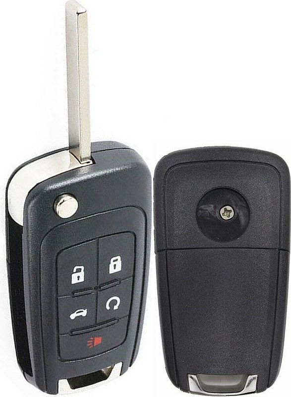 Chevrolet 5 Button Keyless Entry Remote Key Fob, 84312372