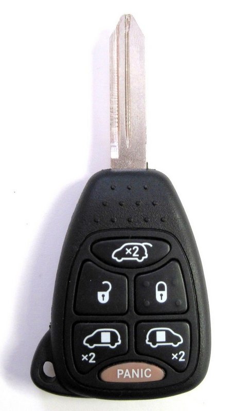 Replacement Case Compatible With Chrysler & Jeep 4-Button Remote Head Key Fob FCC ID: M3N5WY72XX, M3N65981772 