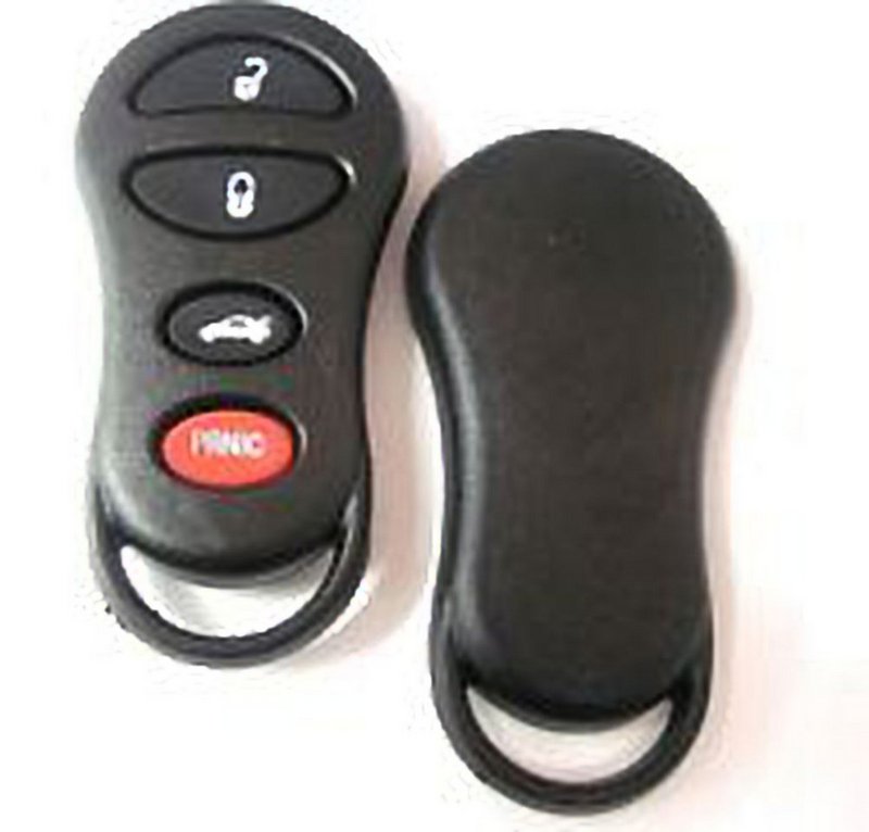 New Case and Button Pad for Chrysler Dodge Jeep 4 Button Keyless Remote