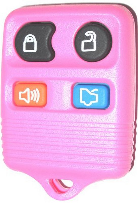 Pink keyless entry remote car key Ford Mercury Lincoln FCC CWTWBIU345 New Pink 1A
