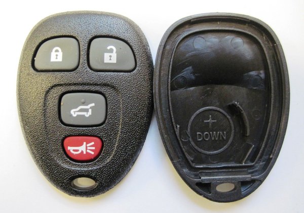 car key fob replacement case shell and 4 button pad keyless remote FCC ID OUC60270 OUC60221