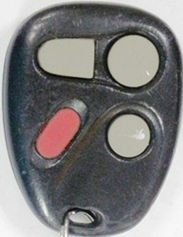 General Motors keyless remote 16263074-99 GM 16263074 key fob replacement control Chevy keyfob transmitter Pre-Owned faded button graphics 50Anwo (General Motors)