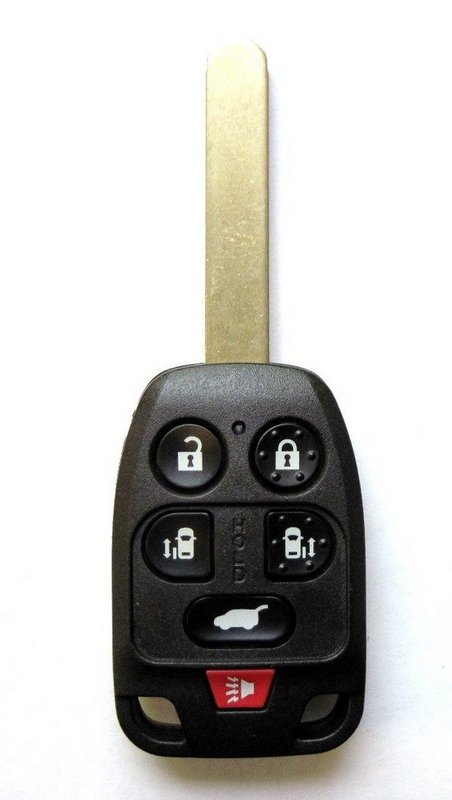 KeylessOption Keyless Entry Remote Uncut Blank Key Blade Fob Shell Case Cover Buttons For Odyssey N5F-A04TAA 
