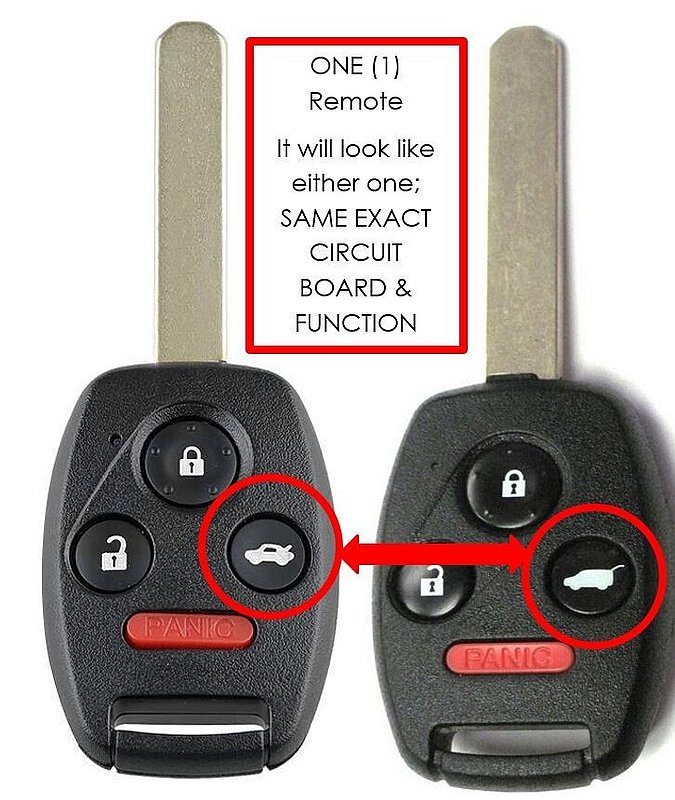 NEW Genuine OEM Honda Pilot 2009-2015 Remote Key 4 Button 35118-SZA-A03 