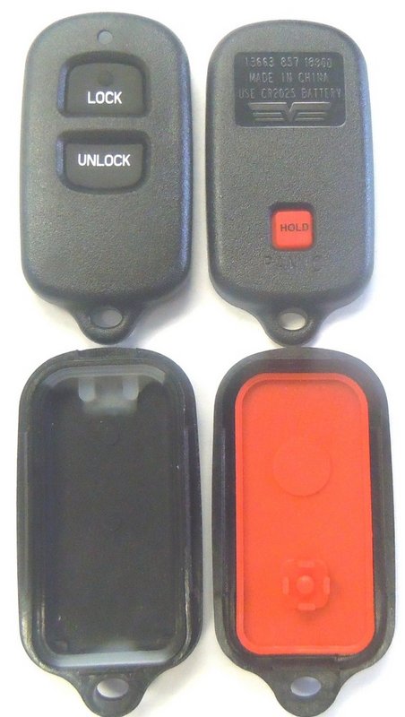 key fob fits Toyota keyless remote  replacement case shell buttons RS3200 FCC ID BAB237131-056 entry transmitter control Keyfob vehicle car clicker housing