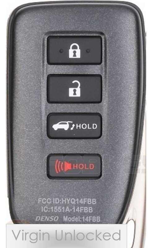 Virgin Oem Lexus Suv híbrido Smart Key Keyless FOB Remoto Transmissor HYQ14AAB 