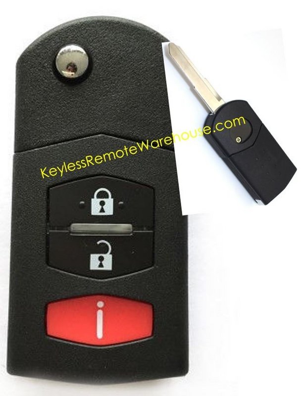 Keyless remote fits Mazda 6 2003 key fob car control keyfob replacement