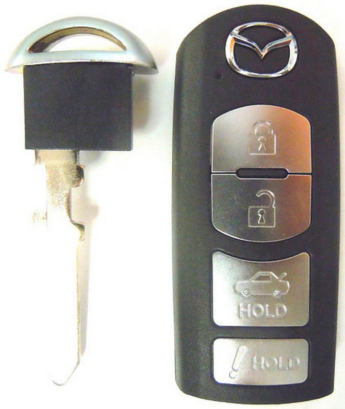 Mazda key fob WAZSKE13D01 WAZSKE13D02 keyless entry remote smart keyfob