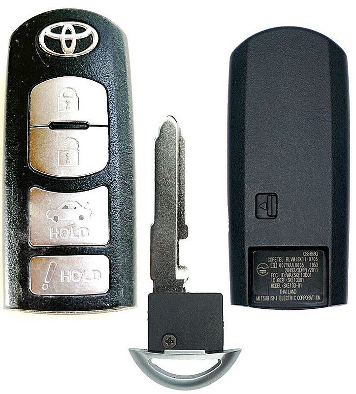 Toyota FCC ID WAZSKE13D01 keyless entry remote fits key fob smart