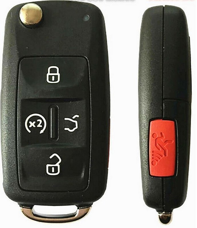 Volkswagen key fob for Volkswagen FCC ID NBG010206T keyless remote flip keyfob car transmitter unlocked control New Unlocked 304Dno (Volkswagen)