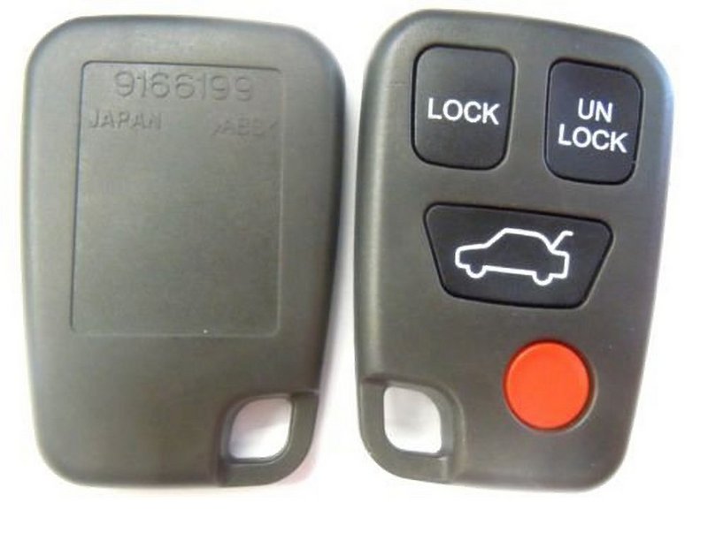 New Replacement Case Shell And Button Pad For Volvo Fcc Id
