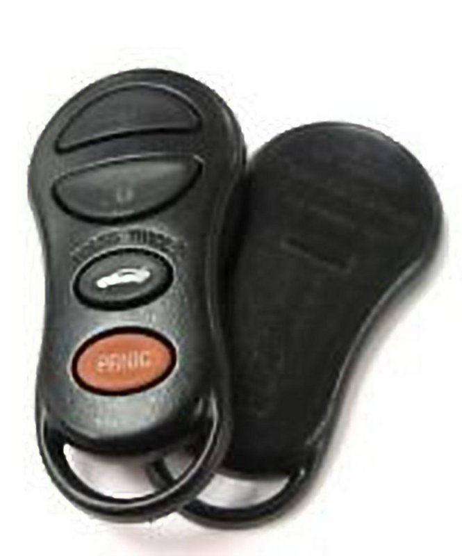 OEM GQ43VT9T Replacement 4 Button Pad and Case Shell Dodge Chrysler Keyless Entry Remote Control Entry Clicker Transmitter Keyfob Key FOB Controller Vehicle Car Truck Security System Door Opener Fab Faded 14Afcbpo (Chrysler Dodge)