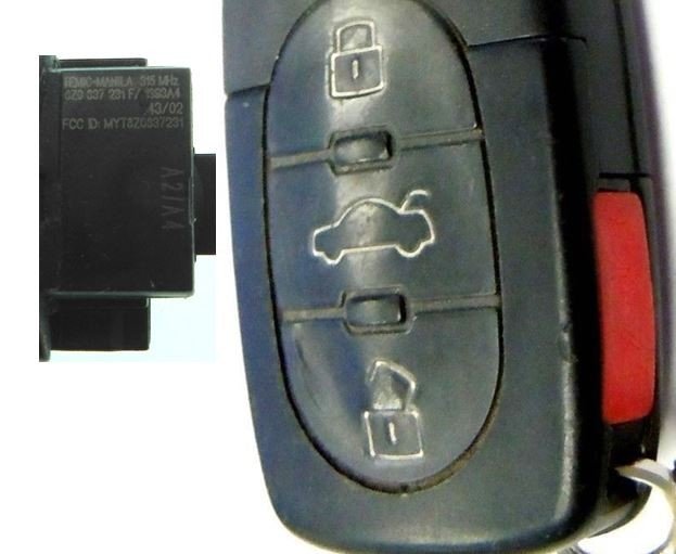 Oem Key Fob Fits Audi Myt8z0837231 8d0 837 231 P 231p
