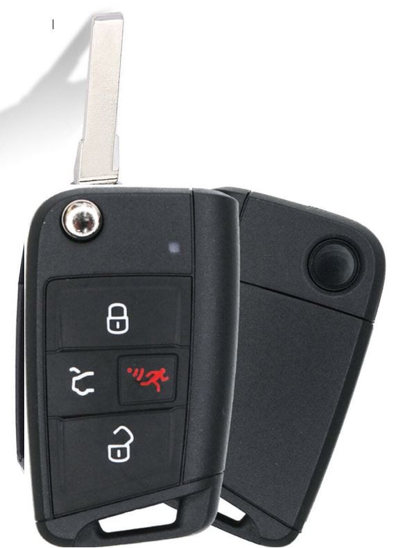 key fob for Volkswagen FCC ID NBGFS12A01 flip Keyless remote CHIP ID 88